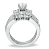 Thumbnail Image 1 of Previously Owned - 2 CT. T.W. Diamond Three Stone Bridal Set in 14K White Gold