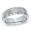 Thumbnail Image 1 of Previously Owned - 7.0mm Comfort Fit Stainless Steel Wedding Band