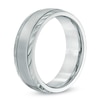 Thumbnail Image 1 of Previously Owned - Men's 7.0mm Comfort Fit Stainless Steel Wedding Band