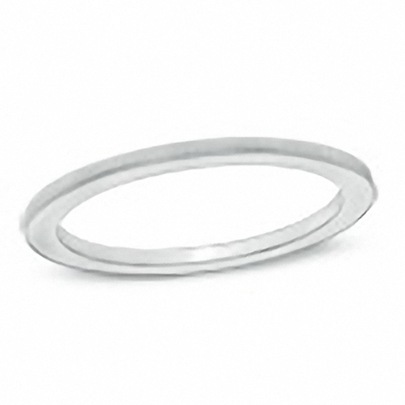 Main Image 1 of Previously Owned - Ladies' 1.0mm Coin-Edge Wedding Band in 14K White Gold