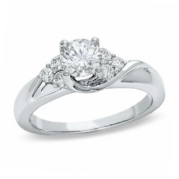 Previously Owned - 1 CT. T.W. Diamond Engagement Ring in 14K White Gold