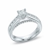 Thumbnail Image 1 of Previously Owned - 1-1/5 CT. T.W. Princess-Cut Diamond Engagement Ring in 14K White Gold