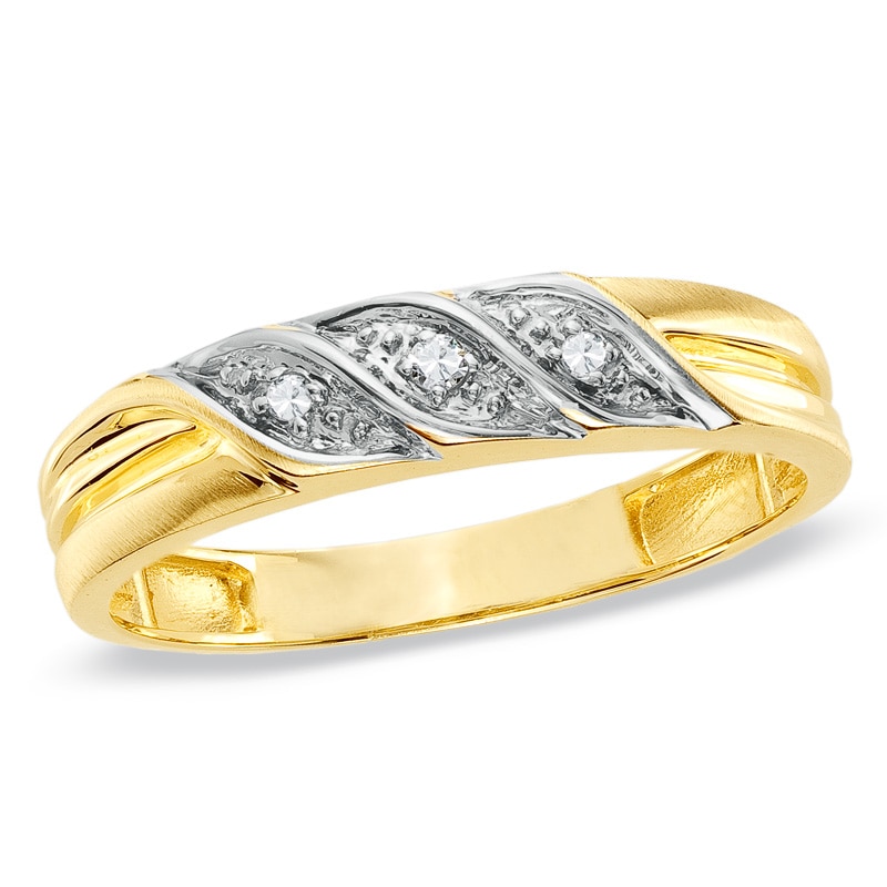 Previously Owned - Ladies' Diamond Accent Wedding Band in 10K Gold