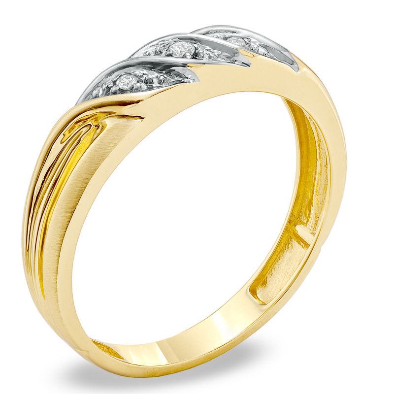 Previously Owned - Ladies' Diamond Accent Wedding Band in 10K Gold