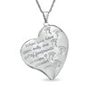 Thumbnail Image 1 of Previously Owned - Tilted Heart Footprints Locket in Sterling Silver
