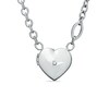Thumbnail Image 1 of Previously Owned - Diamond Accent Heart Locket in Sterling Silver - 17"
