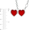 Thumbnail Image 2 of Previously Owned - Diamond Accent Heart Locket in Sterling Silver - 17"