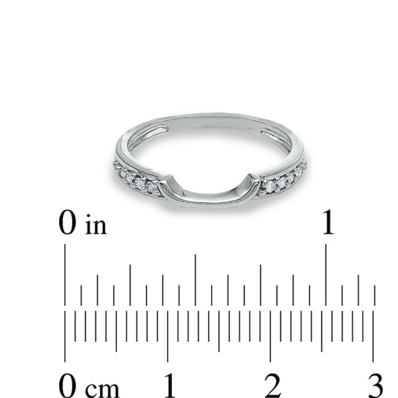 Previously Owned - Ladies' Diamond Accent Wedding Band in 14K White Gold