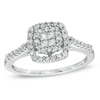Thumbnail Image 0 of Previously Owned - 1/2 CT. T.W. Quad Princess-Cut Diamond Frame Ring in 10K White Gold