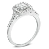 Thumbnail Image 1 of Previously Owned - 1/2 CT. T.W. Quad Princess-Cut Diamond Frame Ring in 10K White Gold