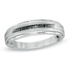 Thumbnail Image 1 of Previously Owned - Men's Black Diamond Accent Ring in Sterling Silver