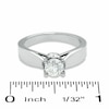 Thumbnail Image 3 of Previously Owned - 1 CT. T.W. Diamond Solitaire Engagement Ring in 14K White Gold