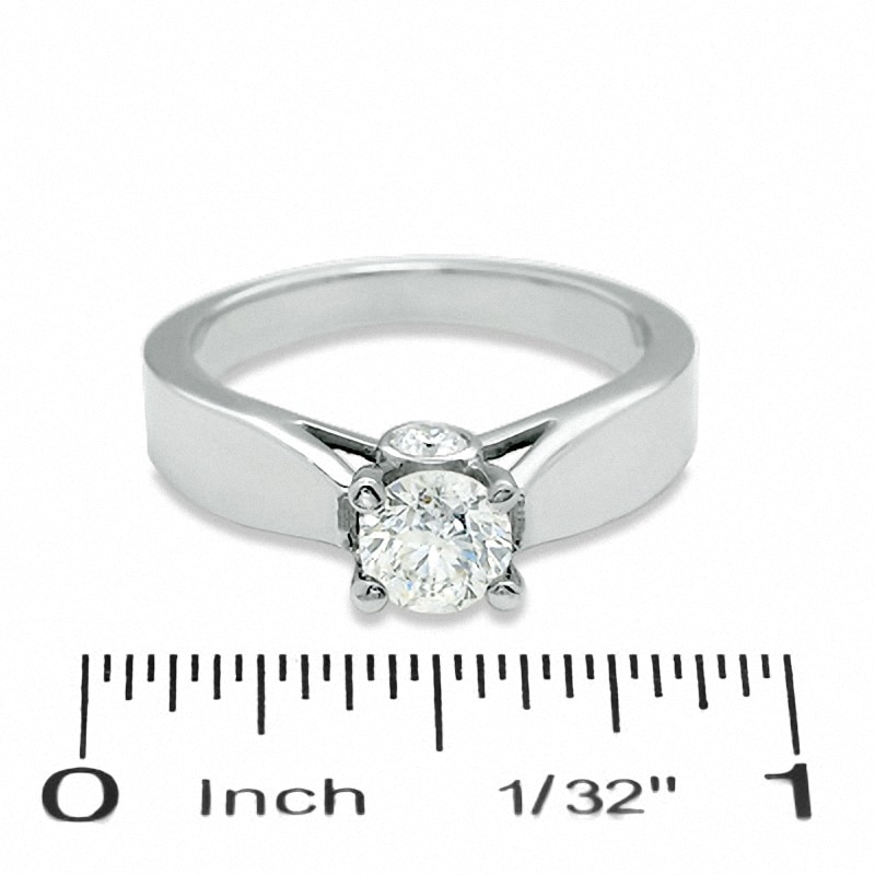 Main Image 3 of Previously Owned - 1 CT. T.W. Diamond Solitaire Engagement Ring in 14K White Gold