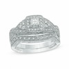 Thumbnail Image 0 of Previously Owned - 1/2 CT. T.W. Princess-Cut Diamond Twist Bridal Set in 14K White Gold