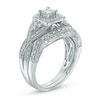Thumbnail Image 2 of Previously Owned - 1/2 CT. T.W. Princess-Cut Diamond Twist Bridal Set in 14K White Gold