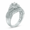 Thumbnail Image 1 of Previously Owned - 1/2 CT. T.W. Princess-Cut Diamond Twist Bridal Set in 14K White Gold