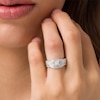 Thumbnail Image 3 of Previously Owned - 1/2 CT. T.W. Princess-Cut Diamond Twist Bridal Set in 14K White Gold
