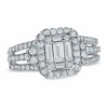 Thumbnail Image 1 of Previously Owned - 1-1/4 CT. T.W. Baguette Diamond Frame Engagement Ring in 14K White Gold