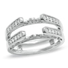 Thumbnail Image 0 of Previously Owned - 1/2 CT. T.W. Diamond Vintage-Style Cathedral Solitaire Enhancer in 14K White Gold