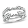 Thumbnail Image 0 of Previously Owned - 1/2 CT. T.W. Diamond Vintage-Style Cathedral Solitaire Enhancer in 14K White Gold