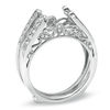 Thumbnail Image 1 of Previously Owned - 1/2 CT. T.W. Diamond Vintage-Style Cathedral Solitaire Enhancer in 14K White Gold