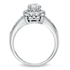Thumbnail Image 1 of Previously Owned - 1 CT. T.W. Diamond Square Framed Ring in 14K White Gold