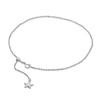 Thumbnail Image 1 of Previously Owned - Starfish Adjustable Cable Anklet in 14K White Gold - 11"