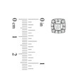 Thumbnail Image 2 of Previously Owned - 1 CT. T.W. Princess-Cut Diamond Frame Stud Earrings in 10K White Gold