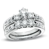 Thumbnail Image 0 of Previously Owned - 1-1/2 CT. T.W. Diamond Three Stone Bridal Set in 14K White Gold