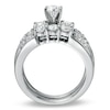 Thumbnail Image 1 of Previously Owned - 1-1/2 CT. T.W. Diamond Three Stone Bridal Set in 14K White Gold