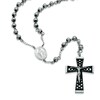 Thumbnail Image 1 of Previously Owned - Men's Rosary Necklace in Two-Tone Stainless Steel - 24"