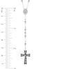 Thumbnail Image 3 of Previously Owned - Men's Rosary Necklace in Two-Tone Stainless Steel - 24"