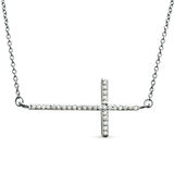 Previously Owned - 1/6 CT. T.W. Diamond Sideways Cross