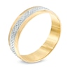 Thumbnail Image 1 of Previously Owned - Men's 6.0mm Comfort Fit Wedding Band in 10K Two-Tone Gold