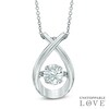 Thumbnail Image 1 of Previously Owned - 6.0mm Lab-Created White Sapphire Pendant in Sterling Silver