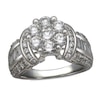 Thumbnail Image 1 of Previously Owned - 2-1/4 CT. T.W. Diamond Cluster Engagement Ring in 14K White Gold
