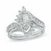 Thumbnail Image 0 of Previously Owned - 1 CT. T.W. Marquise Diamond Frame Bridal Set in 14K White Gold