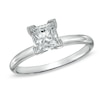 Thumbnail Image 0 of Previously Owned - 1 CT. Certified Princess-Cut Diamond Solitaire Engagement Ring in 14K White Gold (J/I2)