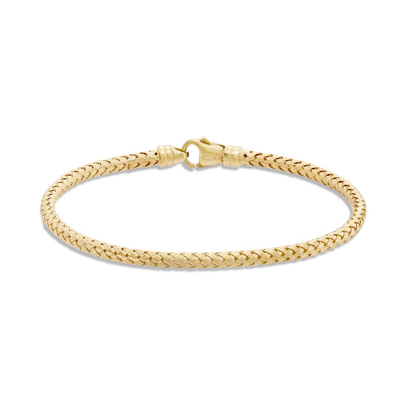 Main Image 1 of Previously Owned - Woven Bracelet in 14K Gold - 7.25"
