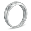 Thumbnail Image 2 of Previously Owned - 1/10 CT. T.W. Diamond Wedding Band in 10K White Gold