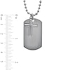 Thumbnail Image 2 of Previously Owned - Men's Cross and Dog Tag Pendant in Stainless Steel - 22"