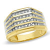 Thumbnail Image 1 of Previously Owned - Men's 1/2 CT. T.W. Diamond Four-Row Wedding Band in 14K Gold