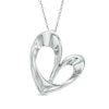 Thumbnail Image 1 of Previously Owned - Abstract Heart Pendant in Sterling Silver