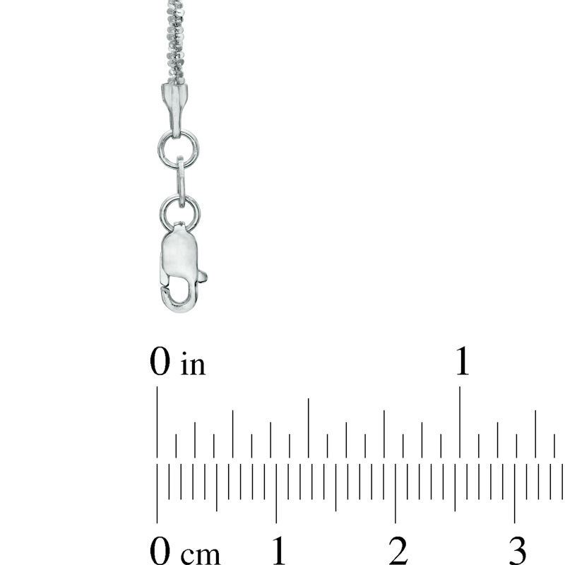 Main Image 2 of Previously Owned - 1.2mm Sparkle Chain Necklace in 14K White Gold - 18"