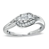Thumbnail Image 1 of Previously Owned - Cherished Promise Collection™ 1/4 CT. T.W. Diamond Scoop Promise Ring in 10K White Gold