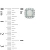 Thumbnail Image 2 of Previously Owned - 5.0mm Cushion-Cut Lab-Created Opal and White Sapphire Frame Stud Earrings in Sterling Silver
