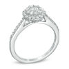 Thumbnail Image 1 of Previously Owned - 3/4 CT. T.W. Multi-Diamond Double Frame Engagement Ring in 14K White Gold
