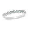 Thumbnail Image 1 of Previously Owned - 1/4 CT. T.W. Diamond Bezel-Set Anniversary Band in 10K White Gold