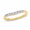 Thumbnail Image 1 of Previously Owned - 1/4 CT. T.W. Diamond Contour Wedding Band in 14K Gold