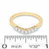 Thumbnail Image 2 of Previously Owned - 1/4 CT. T.W. Diamond Contour Wedding Band in 14K Gold